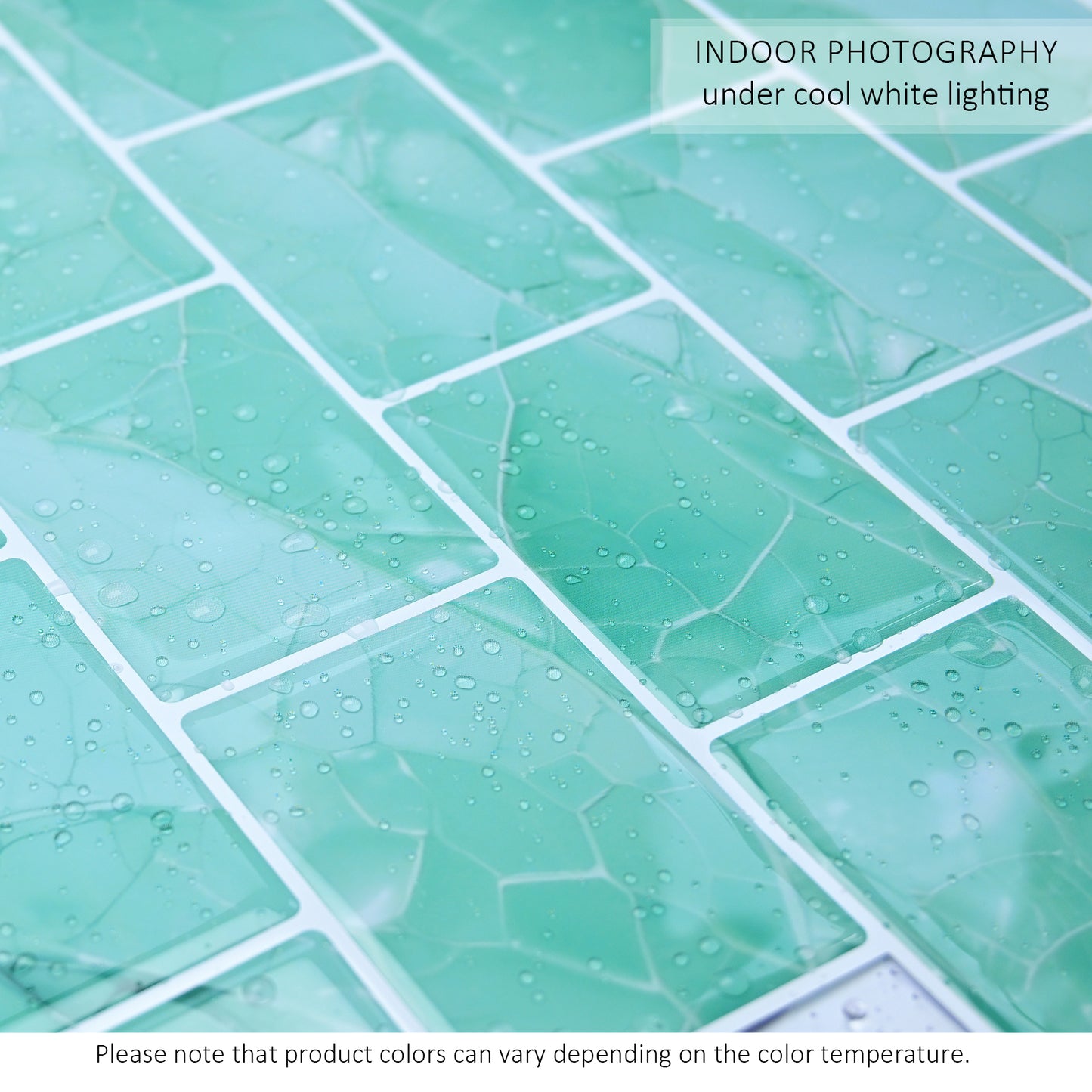Ist Momoreo Peel and Stick Backsplash for Kitchen Bathroom Accent Wall 12"x12" (30 cm x 30 cm) Stick on Backsplash Stickers Self Adhesive Subway Tiles - Emerald Green