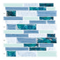 Ist Momoreo Ocean Green Peel and Stick Backsplash 3D Adhesive Wall Tile 12"x12"(30.5 x 30.5 cm)
