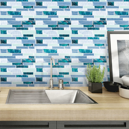 Ist Momoreo Ocean Green Peel and Stick Backsplash 3D Adhesive Wall Tile 12"x12"(30.5 x 30.5 cm)