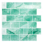 Ist Momoreo Peel and Stick Backsplash for Kitchen Bathroom Accent Wall 12"x12" (30 cm x 30 cm) Stick on Backsplash Stickers Self Adhesive Subway Tiles - Emerald Green